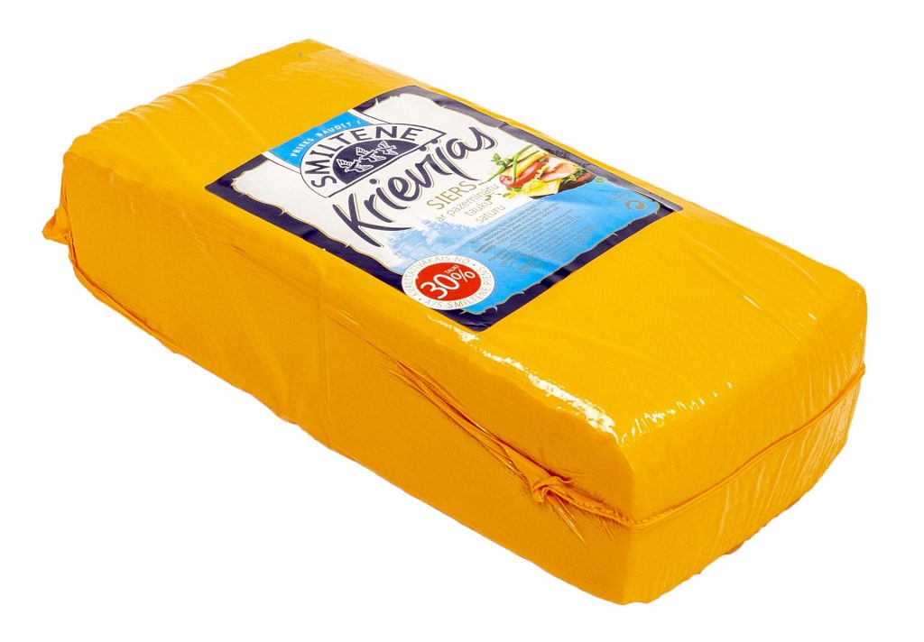 Cheese “KRIEVIJAS” 30% (bulk)