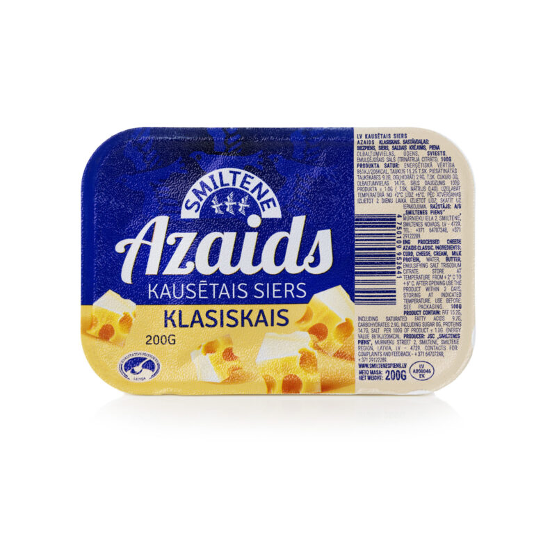 Kausētais siers “AZAIDS” (fasēts)