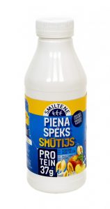 PIENA SPĒKA smoothie with peach and oat bran additives