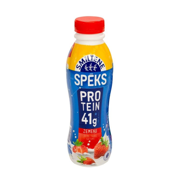 Whey drink “PIENA SPĒKS” with strawberry flavour