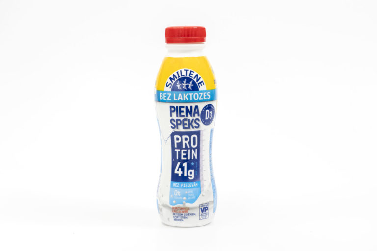 LACTOSE-FREE WHEY PROTEIN DRINK PIENA SPĒKS enriched with vitamin D3