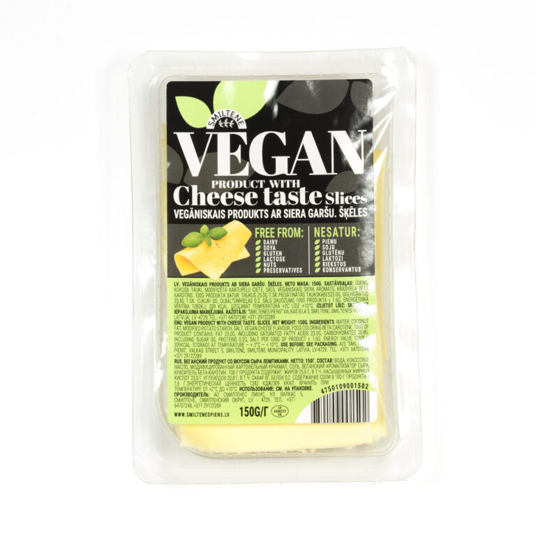 VEGAN PRODUCT WITH CHESE TASTE SLICES